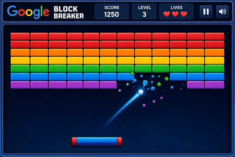 Google Block Breaker